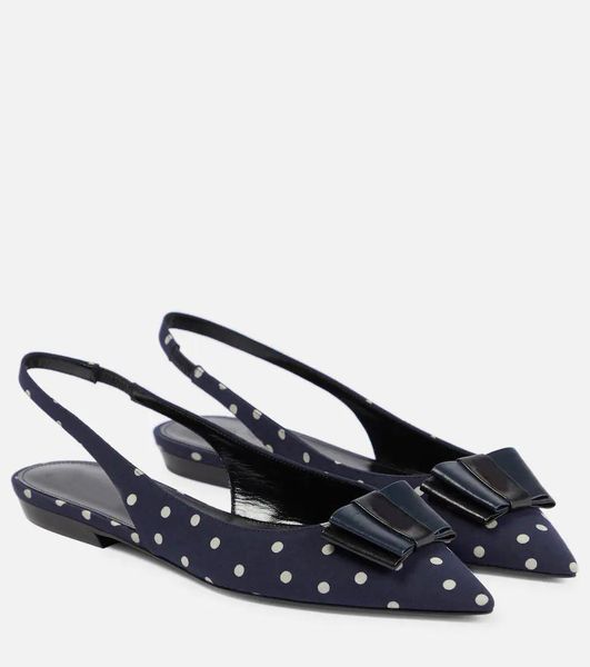 

ballet flats perfect paris shoes anais polka-dot slingback ccs fashion, Black
