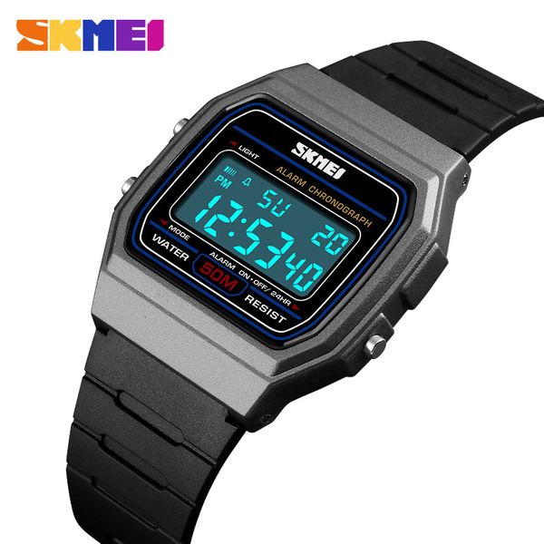 

wristwatches sports watch men women brand luxury led digital watches male clocks men's watch relojes relogio masculino skmei 230323, Slivery;brown