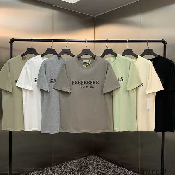 

summer t shir men women designers essen tshir fashion essenail casual sree designer esseniel shors sleeve luxury hip hop50750t7, Black