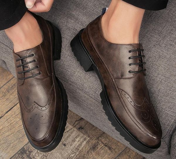 

new mens loafers designers shoes genuine leather men fashion business office work formal dress shoes brand designer party weddings flat shoe, Black