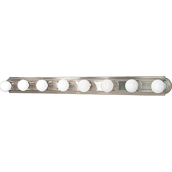 

60 303 eight light vanity, 8lt strip, brushed nickel