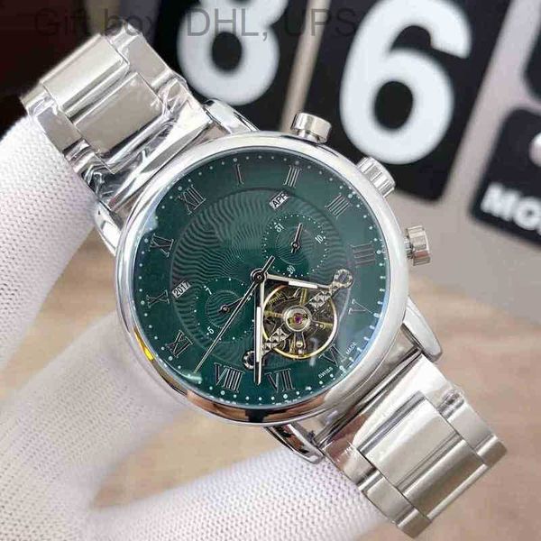 

torque flywheel luxury watches for mens pate philipp baida super china ordinary fashion spiral crown needle buckle pointer watchwristwatches, Slivery;brown