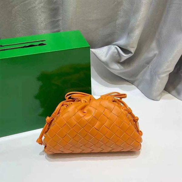 

botega venates jodie mini teen intrecciato pouch leather hand woven cloud leather wrinkled dumpling women's bag single shoulder messeng
