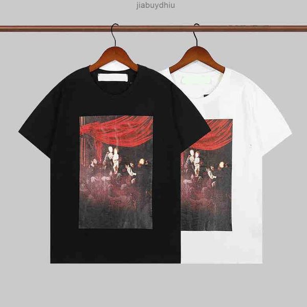 

mens women designers t shirts loose offs tees fashion man s casual shirt luxurys clothing street shorts sleeve white clothes tshirts, White;black