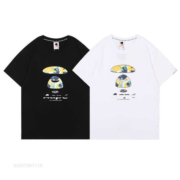 

23ss styles mens t shirts high street fla joy x pian sicko women's t-shirt ian connor retro short sleeve loose casual clothes zwz6, White;black