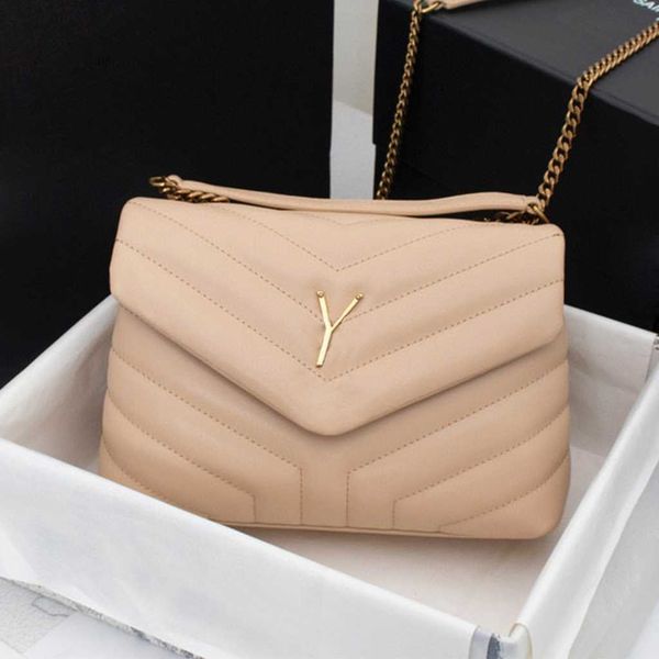 

quality loulou bag fashion designer luxury s real leather messenger chain shoulder crossbody classic flap women purse with box