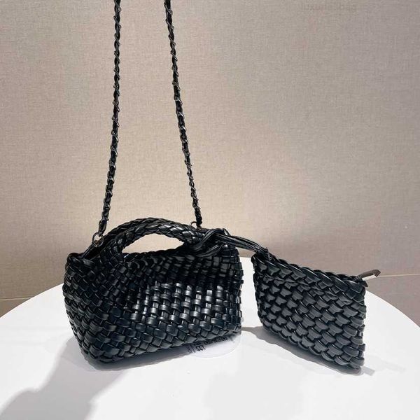 

botega venates jodie mini teen intrecciato pouch baobao women's makaron chain handwoven baozi mother handheld one shoulder crossbody ba