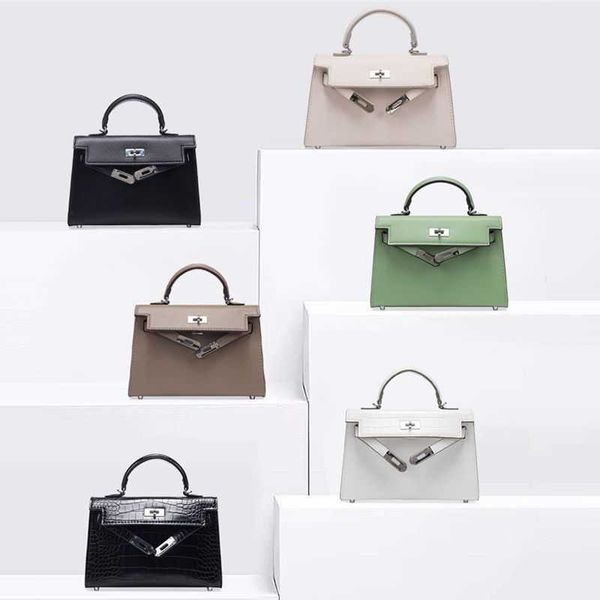 

designer bag kely new fashion real leather bag women's handbag personalized texture crocodile light luxury shoulder crossbody