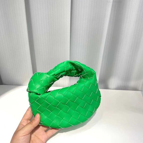 

botega venates jodie teen intrecciato pouch r mini woven leather handbag fashion versatile concave large capacity portable women's bag
