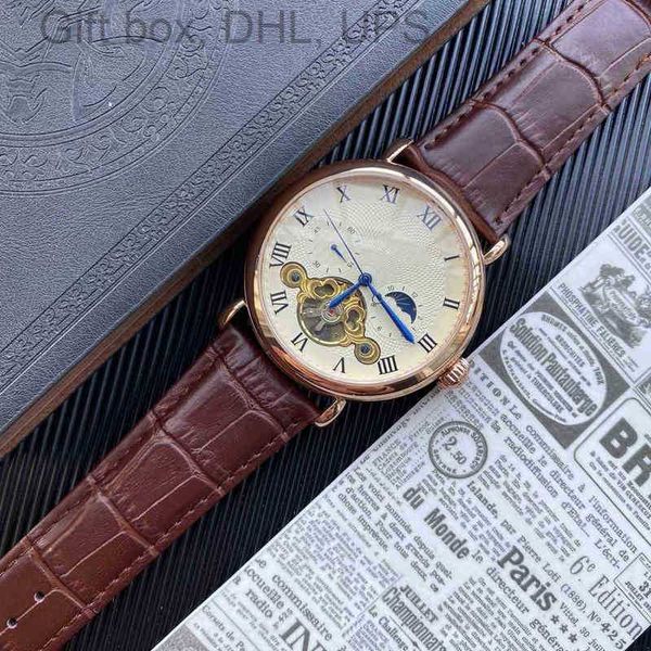 

belt luxury machinery watches for baida mens pate creative philipp tourbillon men's watch business american fashionwristwatches fashion, Slivery;brown
