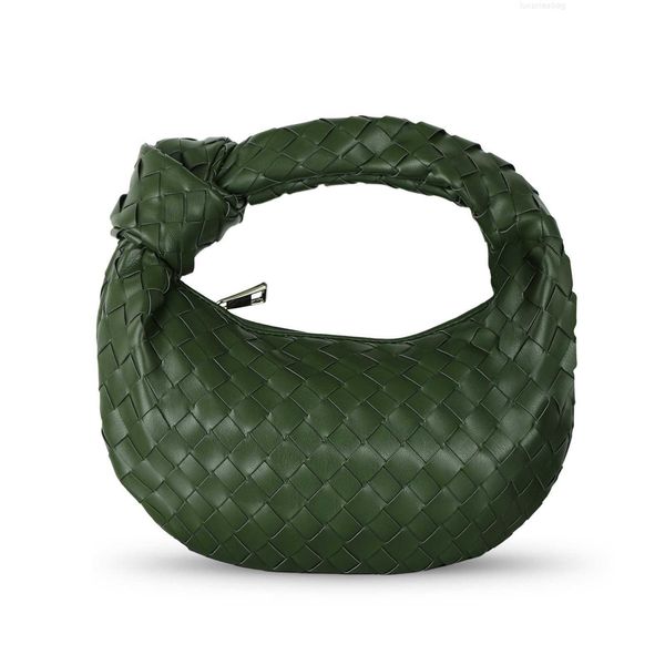 

botega venates jodie mini teen intrecciato pouch knotted jodie woven oxhorn dumplings cloud bun women's handbag rmt6