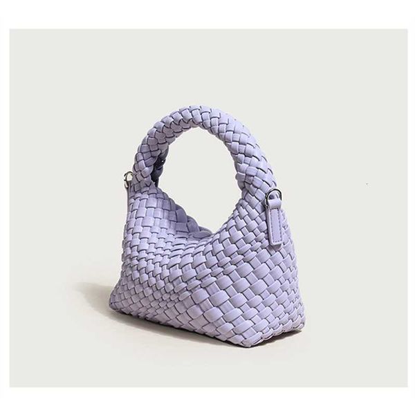

purple women handmade designer woven handbag bag hobo handle pink totes green black 2023 new