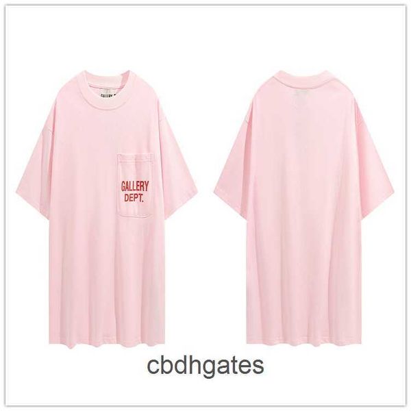 

fashion galleryss streetwear mens dept t shirts high street loose small chest 2023 pocket letter print short sleeve z1l6, White;black