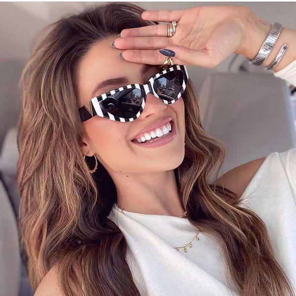 

designer sunglasses vintage steampunk design luxury small frame cat eye sunglasses men women oval sun glasses shades uv400, White;black