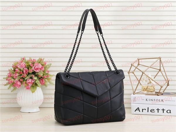 

autumn and winter new chain handbag shoulder bag designer smooth leather fashion classic square purse clutch bags luxury envelope package