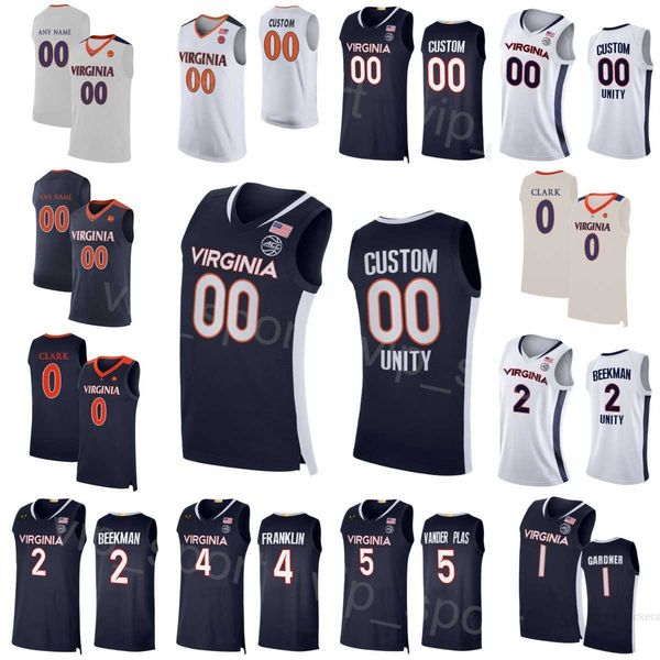 

virginia cavaliers college 2 reece beekman jerseys basketball 5 ben vander plas 11 isaac mckneely 4 armaan franklin 1 jayden gardner kihei c, Black