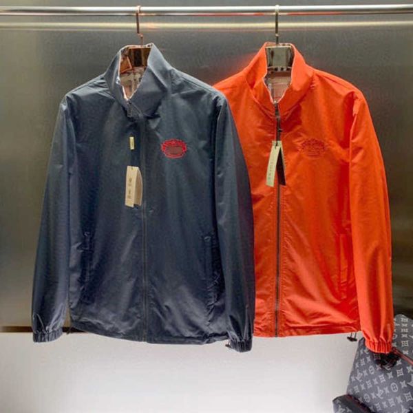 

bby men casual jackets zipper nylon windbreaker tb embroidered sweatshirt burb designer jacket fashion reversible coat mens jacket 3xl, Black;brown