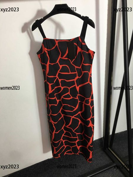 

womens designer clothing sling design summer dress irregular print temperament skirt new product size s-l mar21, Black;gray