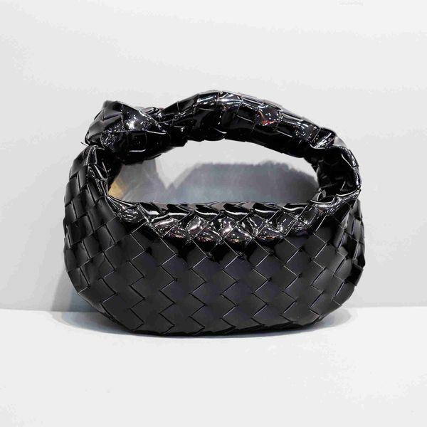 

botega venates jodie mini teen intrecciato pouch patent leather woven cloud simple hand casual versatile one shoulder underarm knotted handb