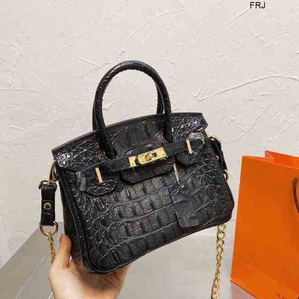 

designer bags birkin handbags herms tote birkins handbag spring and summer womens platinum crocodile grain cowhide portable one shoulder cro