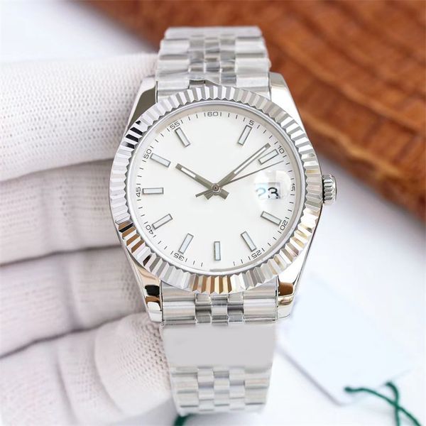 

women datejust wristwatches full stainless steel watch luminous flexible adjustable strap elegant buckle movement watches automatic mechanic, Slivery;brown