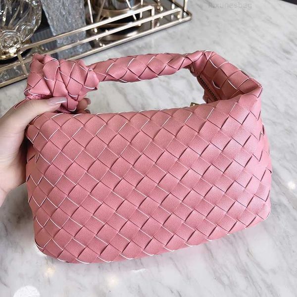 

botega venates jodie mini teen intrecciato pouch leather woven knotted hand armpit carrying ox horn dumpling cloud bag fashion niche women&#