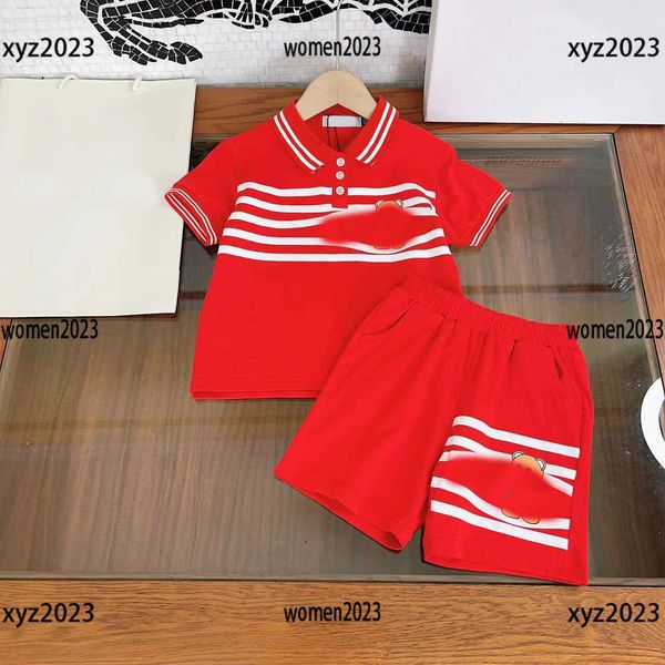 

kids designer clothes child sets baby clothes summer 2pcs checked t-shirt and shorts tracksuit athletic not easily deformed size 100-150 cm, White