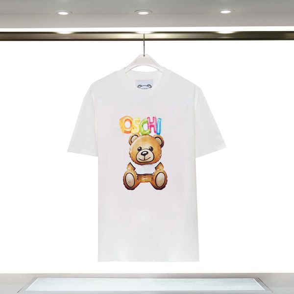 

designers men's tshirt fashion womens t shirt short sleeve and crew neck cotton ladies tees luxury streetwear t-shirt, White;black