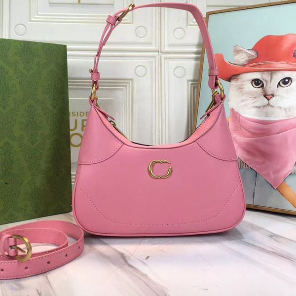 

aphrodite shoulder bag luxury designer cosmogonie collection leather half moon underarm bag handbag letter logo removable shoulder strap han