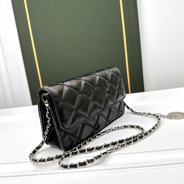 

2023 classic ladies chain flap shoulder tote bag purse cf caviar ladies crossbody luxury designer bag travel suitcase 20cm