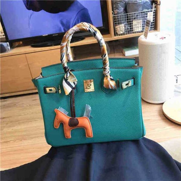 

designer bags birkin handbags herms tote birkins official website paul lake green litchi pattern real handbag soft leather large capacity wo