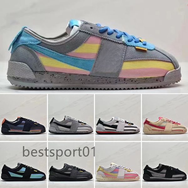 

2023 designer cortez classic nylon casual shoes leather triple white black forrest gump stranger things og midnight navy orange oregon be tr