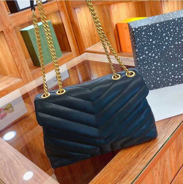

new 5a designer bag women caviar s handbags shoulder s tote black calfskin classic diagonal stripes quilted chains double flap medium cross