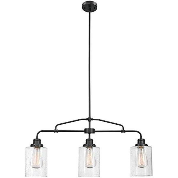 

60490 annecy pendant, dark bronze with seeded glass