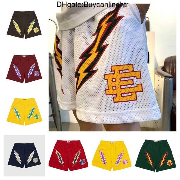 

2022 summer casual eric emanuel ee basic shorts fashion skyline fitness sweatpants gym workout mesh sports for men 4498, White;black