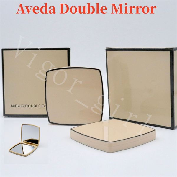 

2024 Portable Folding Cosmetic with Veet Bag - Double Sided Round Acrylic Mirror for Makeup, Travel & Home