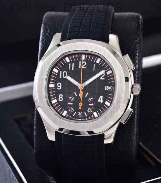 

gemstone black watch superclone mirror 40mm 5167 cal.324 sc men's rubberstrap automatic mechanical sports men wristwatches l9mt, Slivery;brown