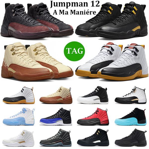 

jumpman ale 12 men basketball shoes 12s a ma maniere black stealth hyper royal emoji royalty taxi eastside golf mens trainers sports sneaker