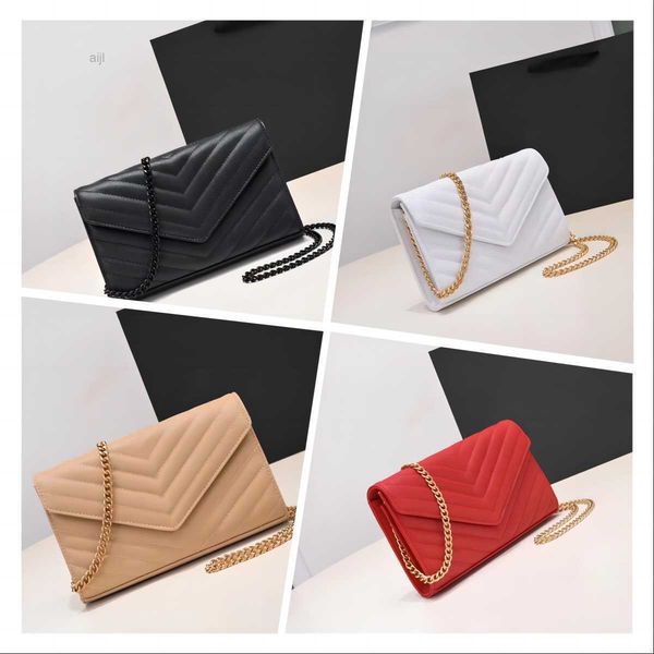 

2023 fashion designer woman bag women shoulder handbag purse original box genuine leather cross body chain high grade quality