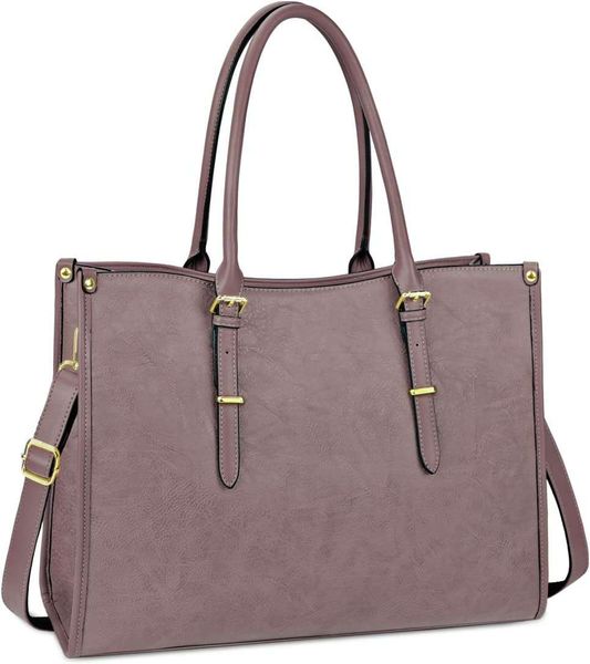 

bags duffel lapbag for women 15.6 inch waterproof lightweight leather tote womens professional business office work briefcase