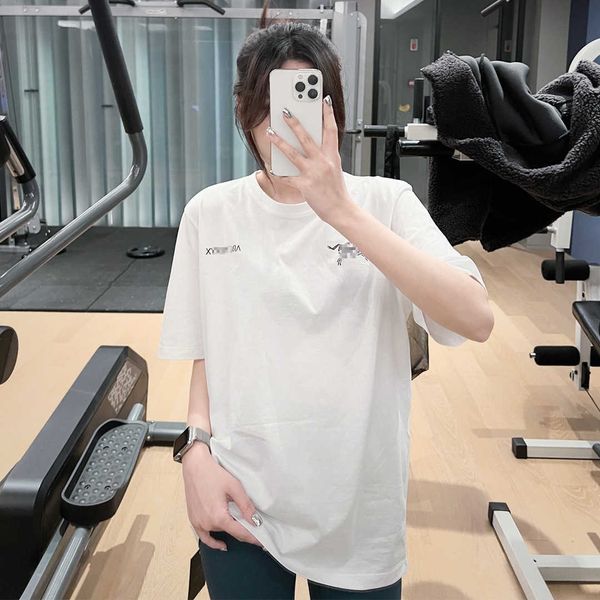 

arc'teryss t shirt arc men s tee neck new couple year round embroidered chicken loose bone rack print short sleeve underlay l2zj, White;black