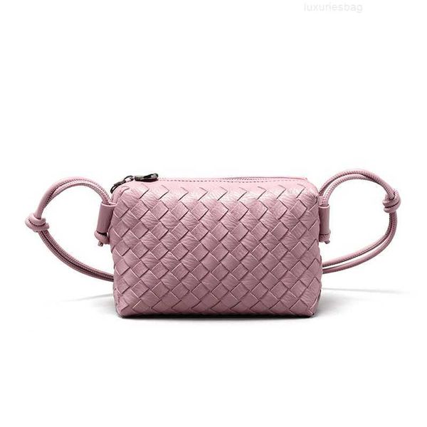 

botega venates jodie mini teen intrecciato pouch summer makaron handwoven women's simple solid color fashion versatile crossbody small