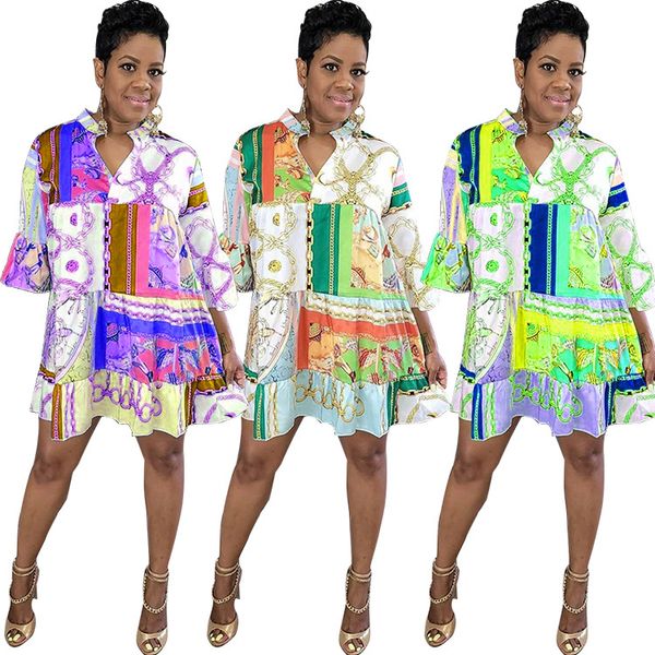 

womens clothing casual fashion color print style vneck size s2xl, Black