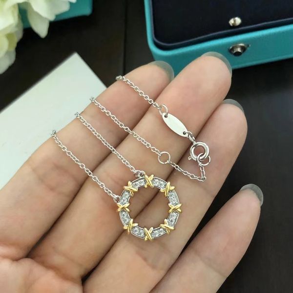

designer necklace pendant necklace luxury full diamond silver earrings & necklace & ring jewelry set suitable for wedding valentine s day lo