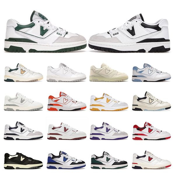 

new 550 men sports running shoes flat white natural green sea salt black unc rich paul shadow burgundy cyan 550s mens women trainers sneaker