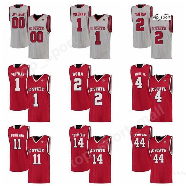 

nc state wolfpack college jerseys david thompson omer yurtseven braxton beverly markell johnson custom basketball jerseys red, Black;red