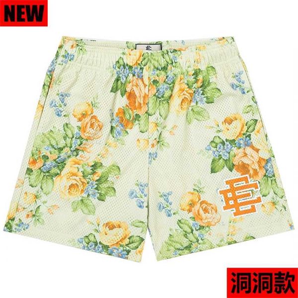 

fashion designer shorts summer new ee american relaxed sports leisure short fitness men's loose basketball mesh breathable quarter shor, White;black