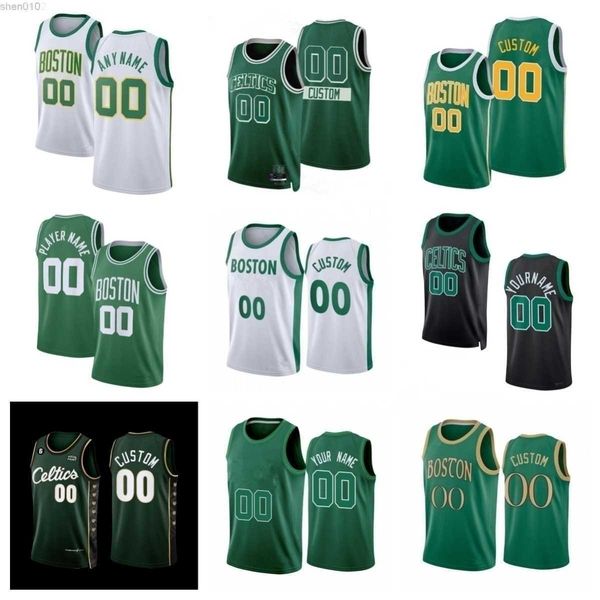 

boston''celtics''custom men women youth 57 mike muscala jayson 0 tatum jaylen 7 brown malcolm 13 brogdon 9 derrick white, Black;red