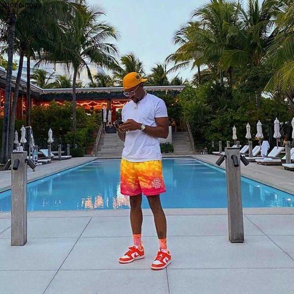 

shorts american fashion brand ee sports gradient trendy loose basketball running quick-drying breathable hip hop, White;black