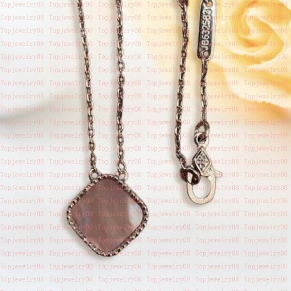 

classic fashion pendant necklaces for women elegant 4/four leaf clover locket necklace highly quality choker chains designer jewelry 18k pla, Silver